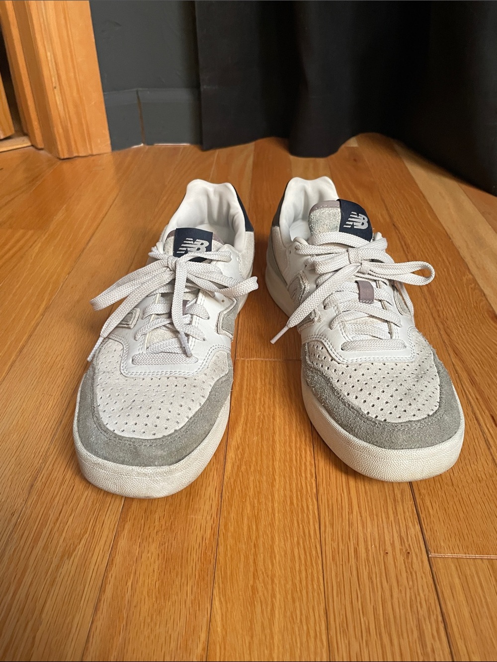New Balance CRT300JM Men’s White & Light Gray Low-Top Sneakers